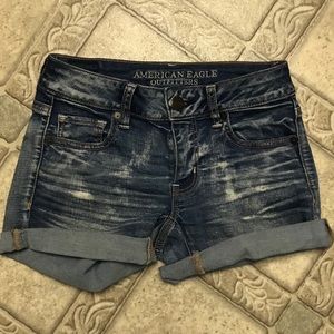 American Eagle Outfitters Denim Midi Shorts